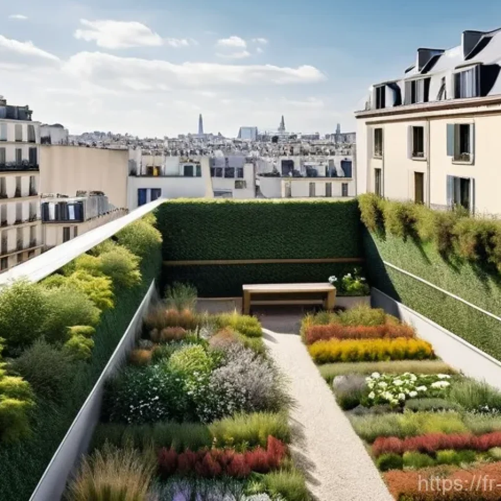 생물다양성 보전 분야 실습 예시 - **Prompt 1: Urban Biodiversity Oasis**
    "A vibrant, thriving rooftop garden in the heart of a bus...