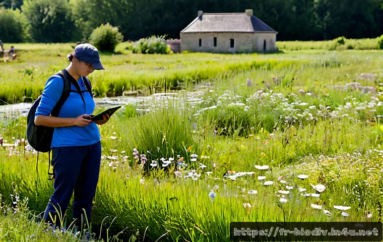 생물다양성 보전 실무 프로젝트 - Photorealistic biodiversity conservation field project in rural France, a diverse team of ecologists...